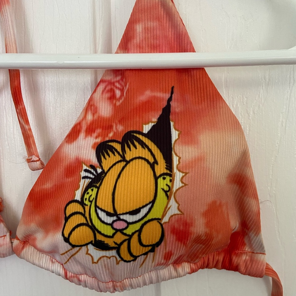 Garfield triangle bikini top
